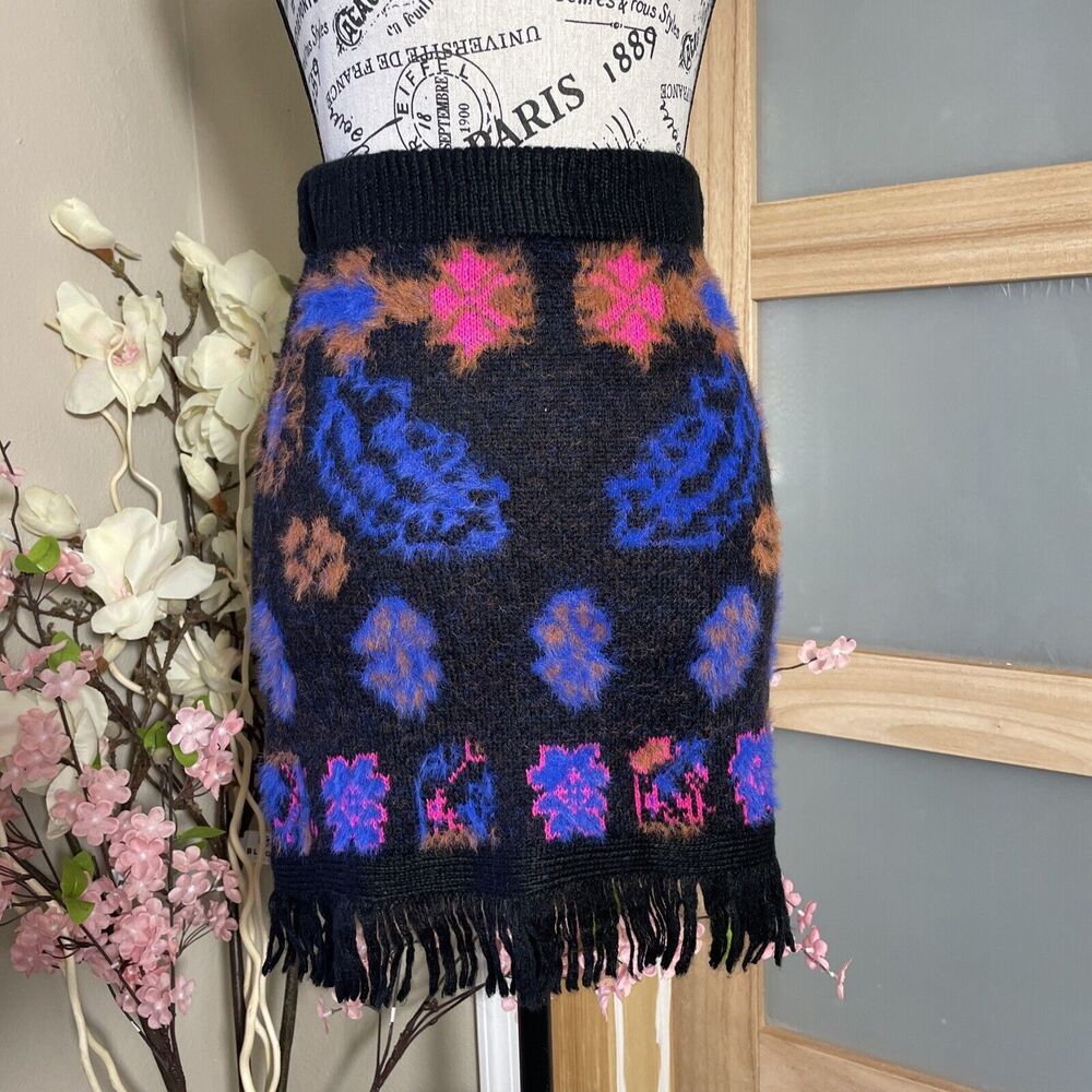 Allison New York Yael Fringe Mini Skirt NWT Women SIZE XS